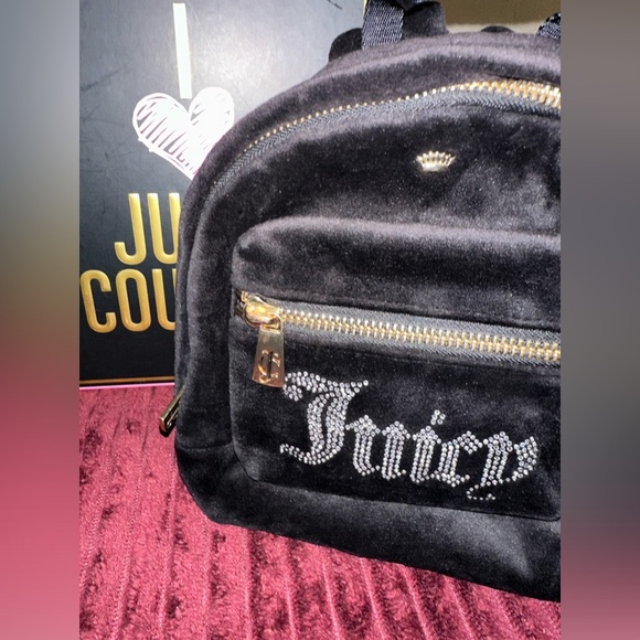 Juicy Couture Velvet Mini Backpack - Picture 2 of 8